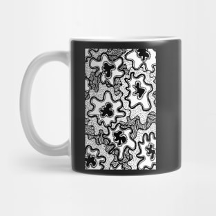 Garden Abstract in Black and White Mug